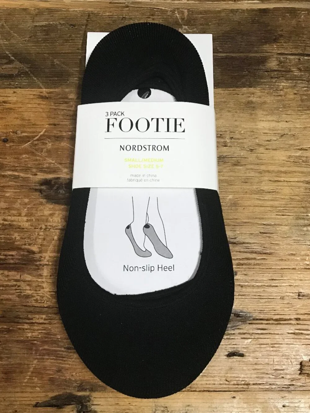 Nordstrom Footie Non-Slip Heel Women's Liner Socks